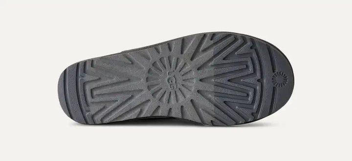 UGG Classic Tall Whipstitch Knit women's boots in charcoal, close-up view