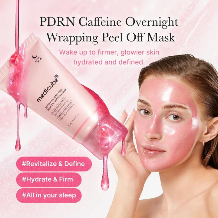 PDRN Pink Caffeine Overnight Wrapping Mask - GLAM MODA