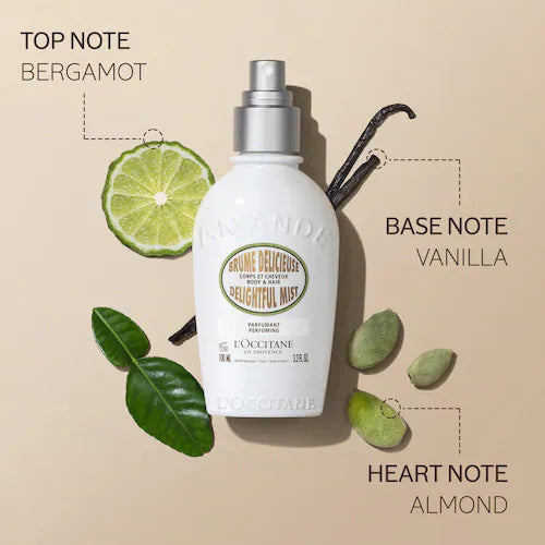 Almond Hair & Body Fragrance Mist - GLAM MODA