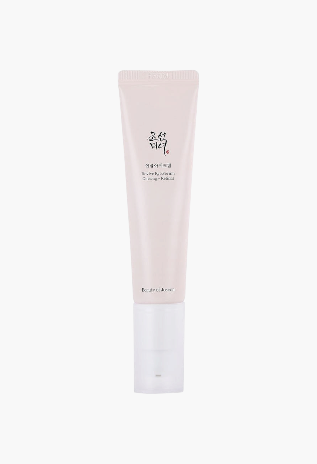 GLAM MODA Beauty of Joseon Revive Eye Serum with ginseng and retinal in a pale pink squeeze tube