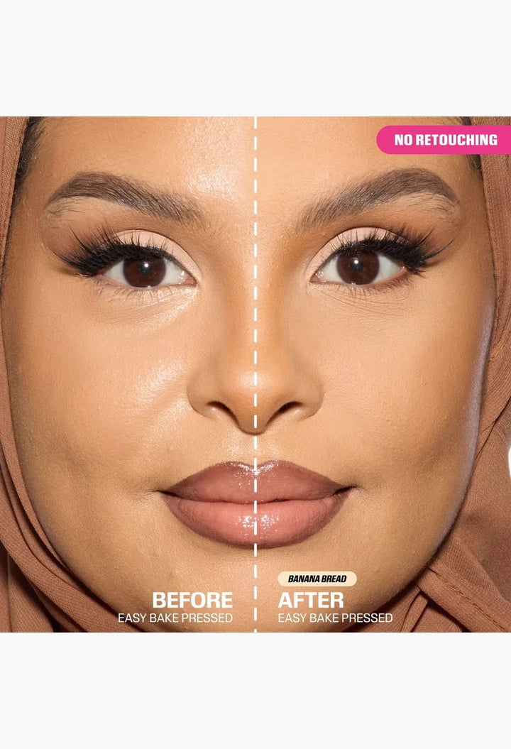 Huda Beauty Easy Bake Pressed Powder Bananabread compact
