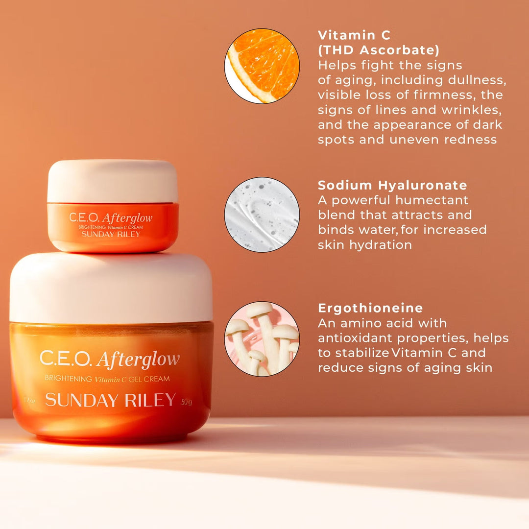 C.E.O. Afterglow Brightening Vitamin C Gel Cream - GLAM MODA