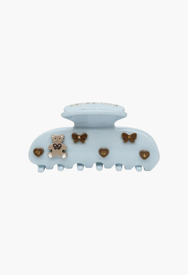 Emi Jay Sweetheart Clip Dream Cloud Teddy small claw clip with crystal accents