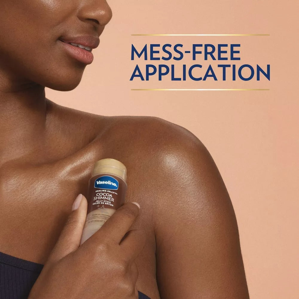 Vaseline Cocoa Shimmer Jelly Stick Cocoa Butter - 1.4oz - GLAM MODA