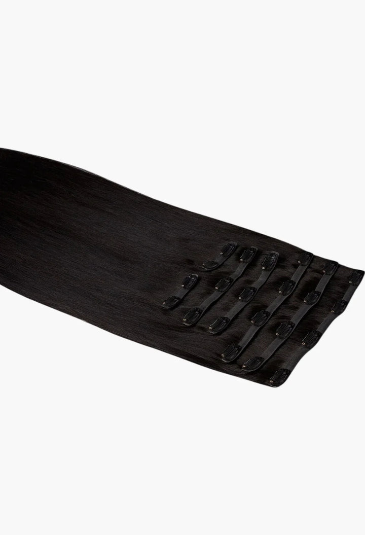Beauty Works x Huda BARELY THERE Clip-In Extensions 20" in Midnight Kohl shade