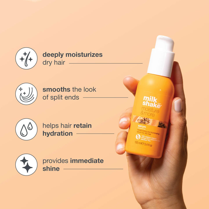Milk Shake Haircare Moisture And More Moisturizing Serum For Dry Hair - GLAM MODA