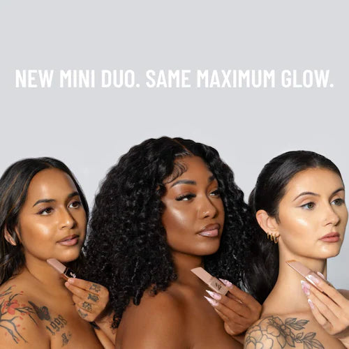 Mini Glow Worthy Light Bronzer and Highlighter 2-Piece Set - GLAM MODA