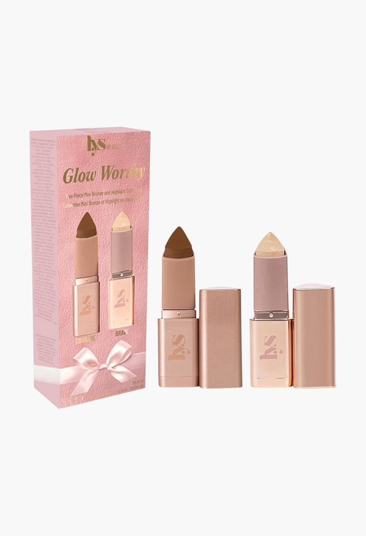 Mini Light Bronzer & Highlighter Set - Glow Worthy Set- GLAM MODA