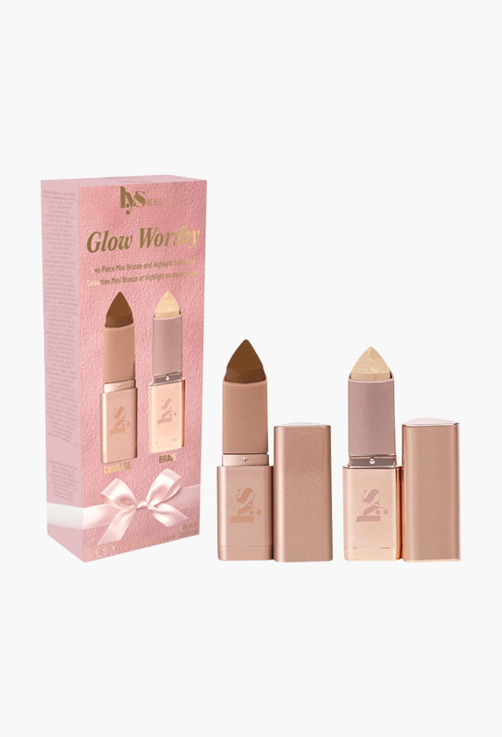 Mini Glow Worthy Light Bronzer and Highlighter 2-Piece Set - GLAM MODA
