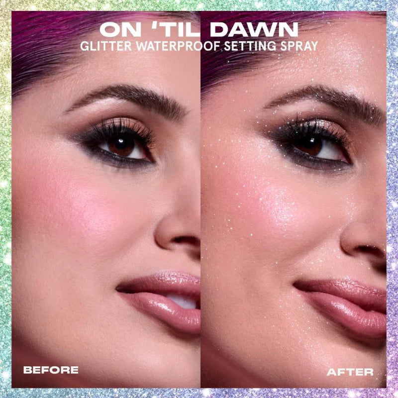 On 'Til Dawn Glitter Waterproof Setting Spray - GLAM MODA