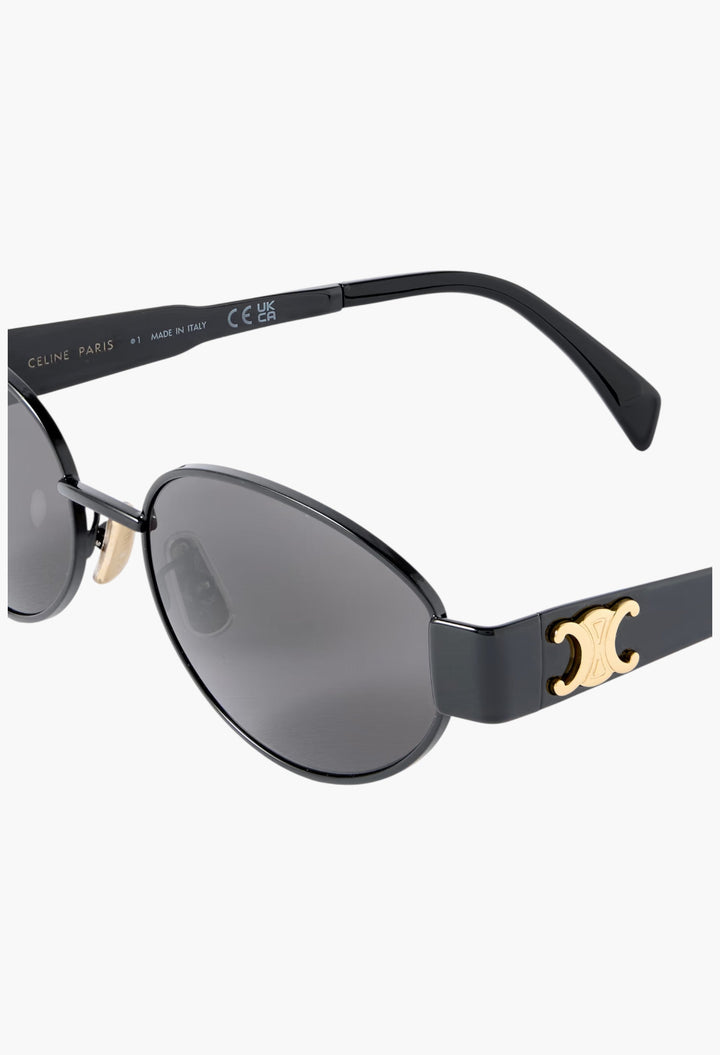 Oval-Frame Metal And Acetate Sunglasses - GLAM MODA