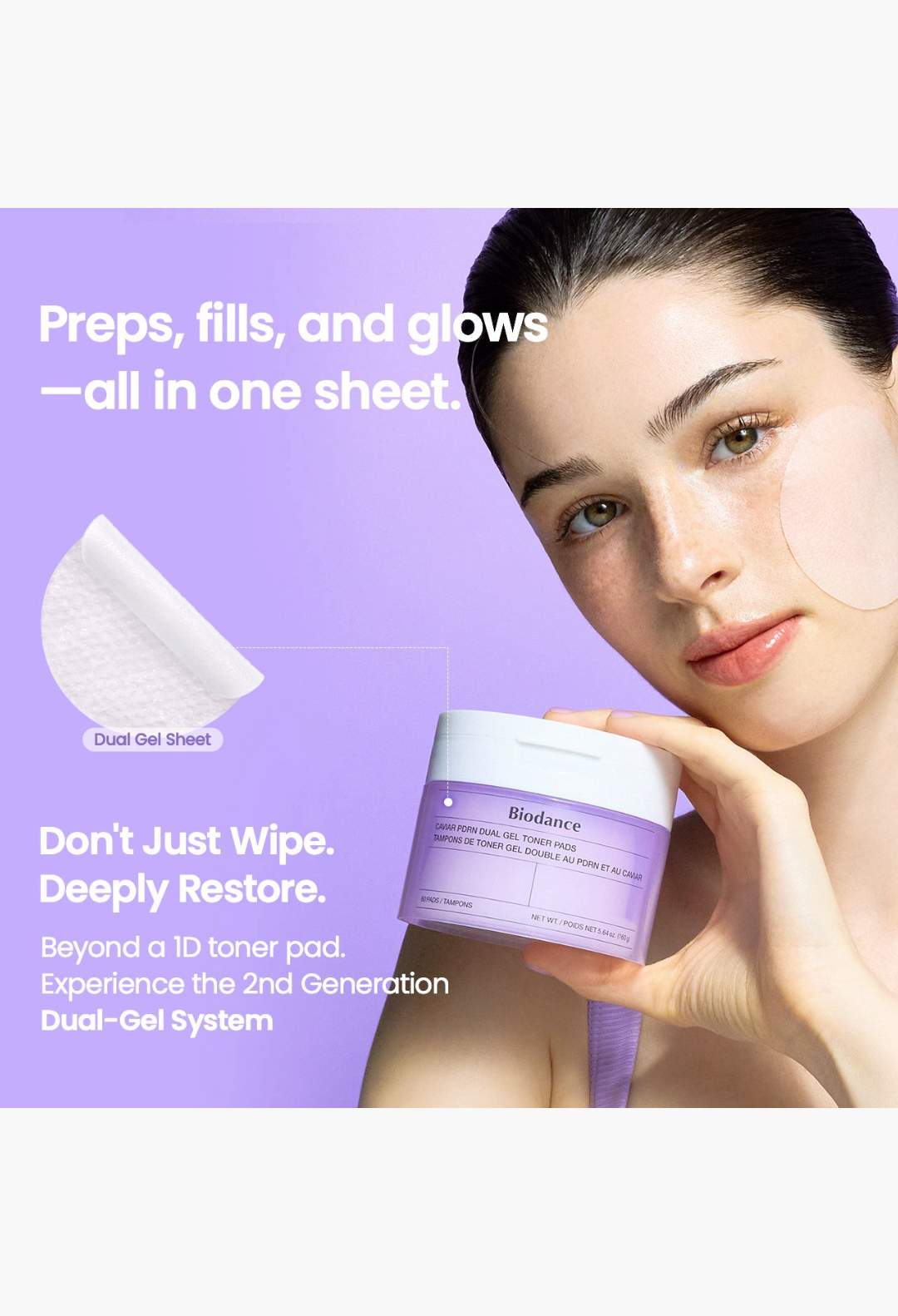 Biodance_us Caviar PDRN Dual Gel Toner Pads