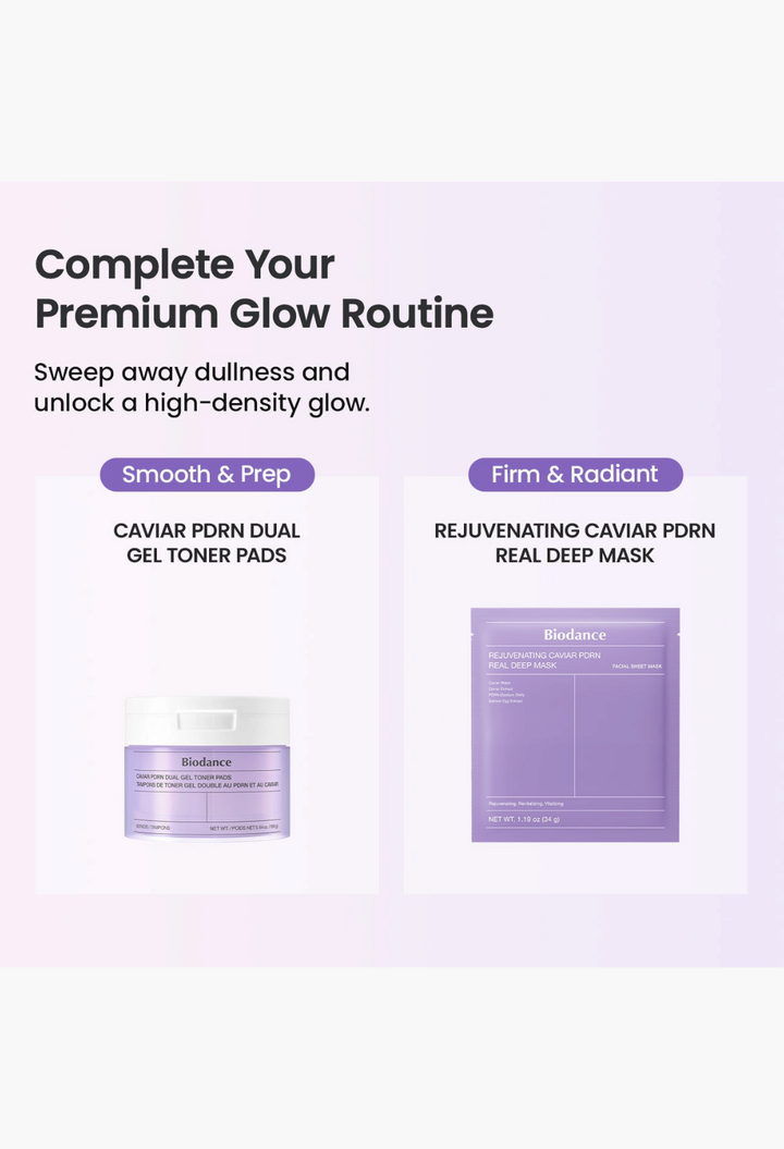 Biodance_us Caviar PDRN Dual Gel Toner Pads