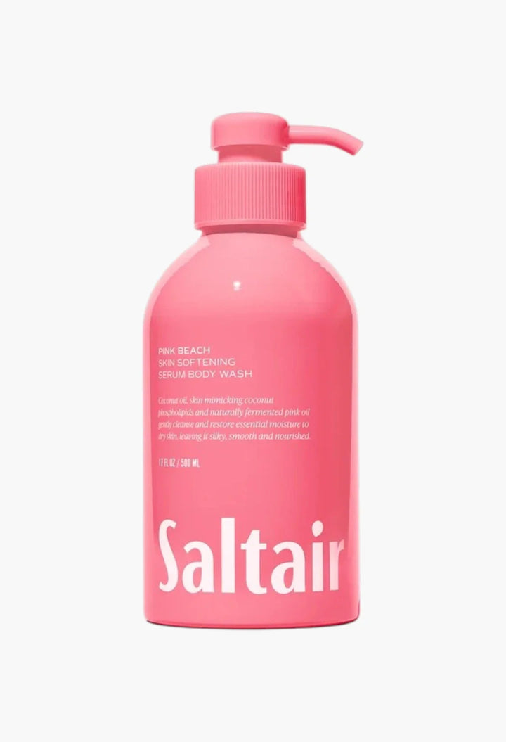 Pink Beach Skin Softening Serum Body Wash bottle