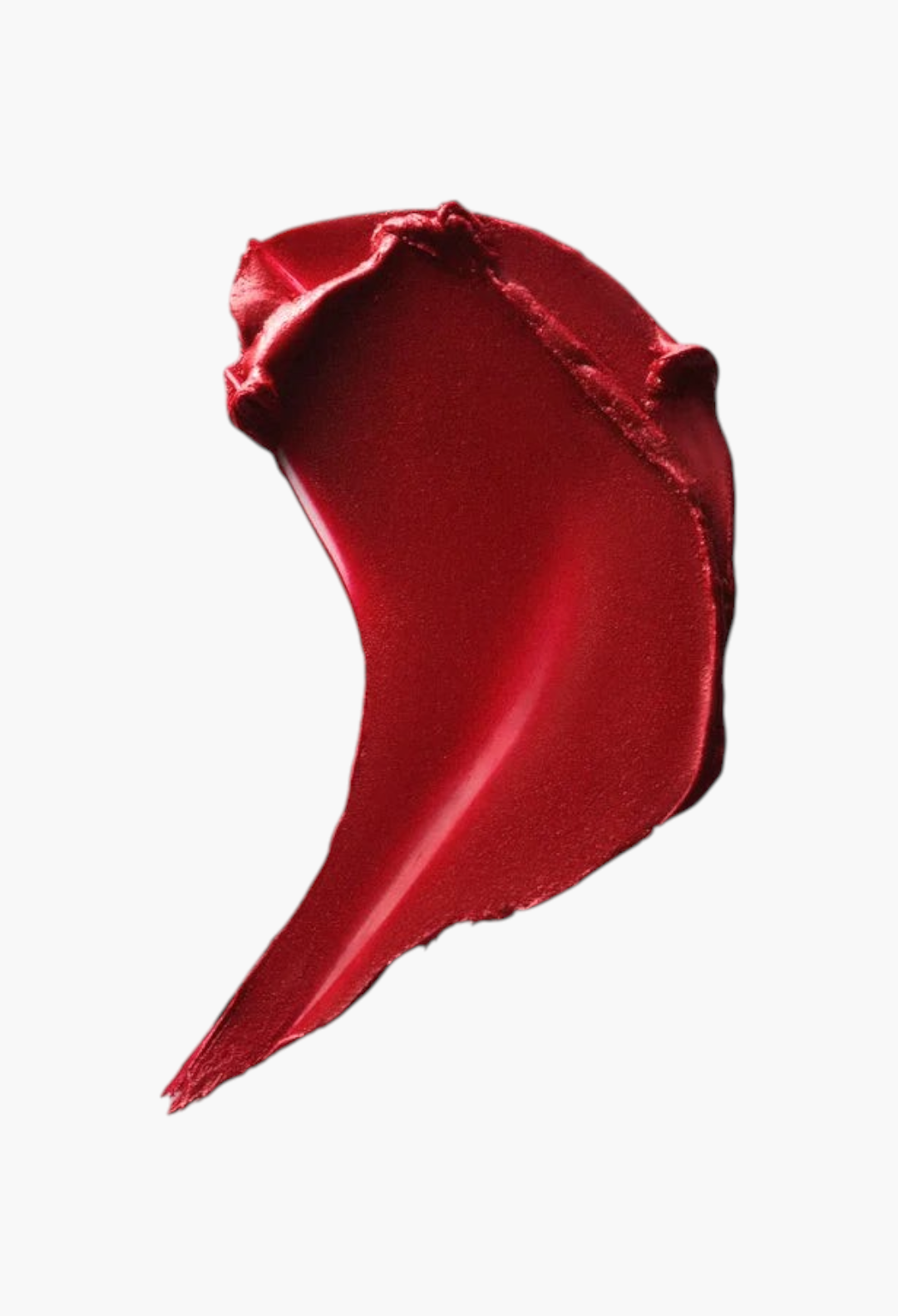GLAM MODA Rouge Victoria lipstick swatch showing a rich, bold red pigment with a smooth, velvety demi-matte finish.