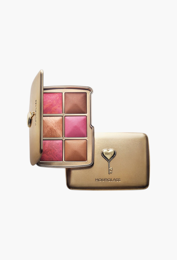 GLAM MODA Hourglass Ambient Lighting Edit Unlocked Hope palette with six blush, bronzer, and highlighter powders.