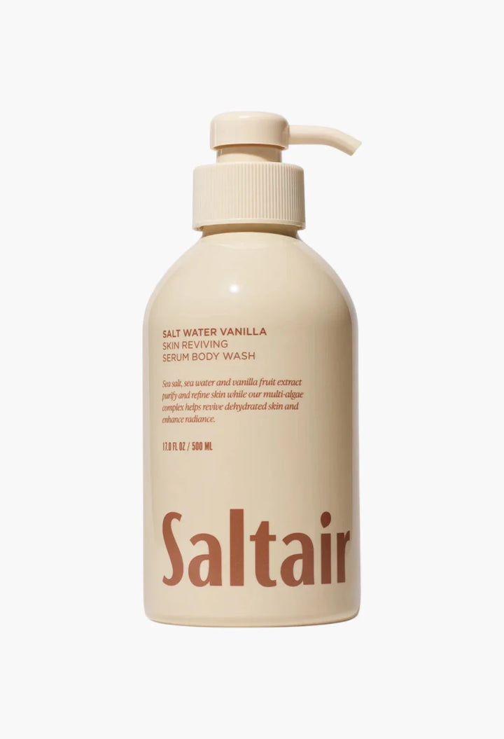 Salt Water Vanilla Skin Reviving Serum Body Wash bottle