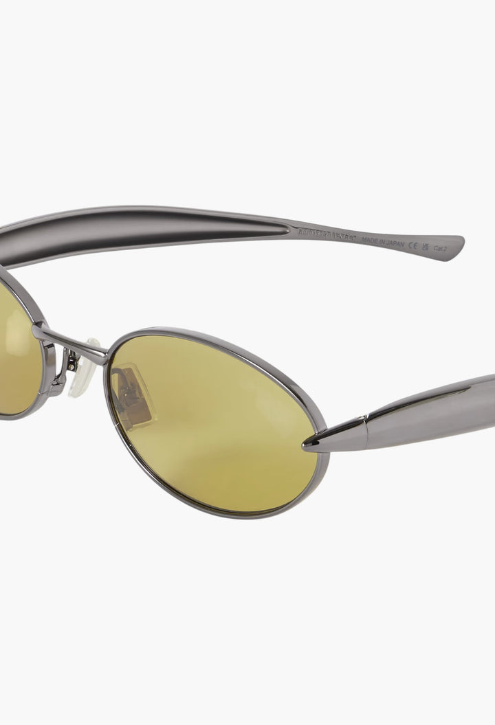 Sardine Oval-Frame Gold-Tone Sunglasses - GLAM MODA