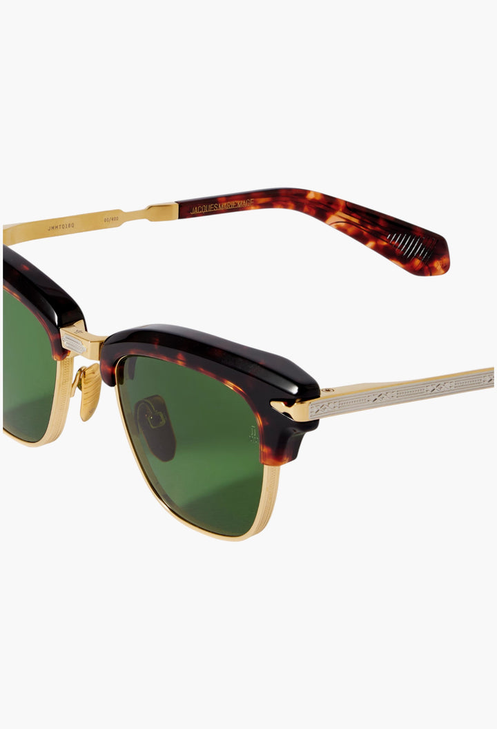 Sartre D-Frame Tortoiseshell Acetate And Gold-Tone Sunglasses - GLAM MODA