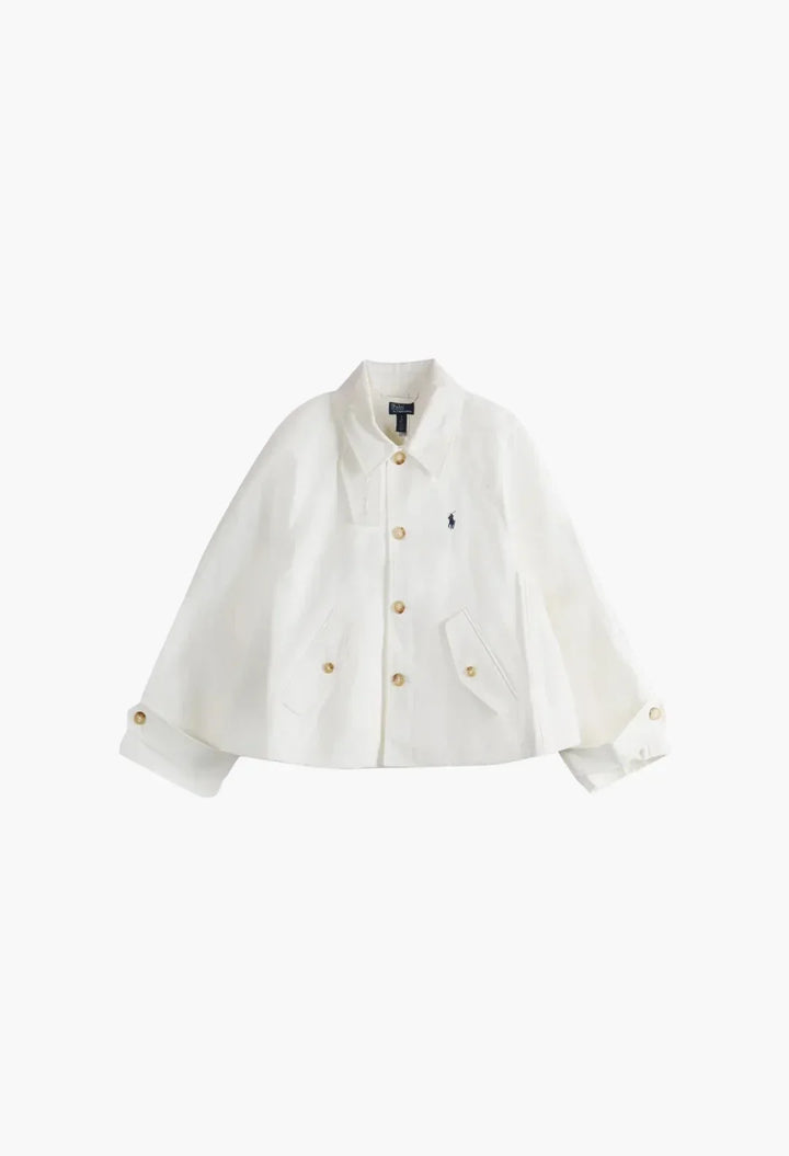 logo-embroidered jacket