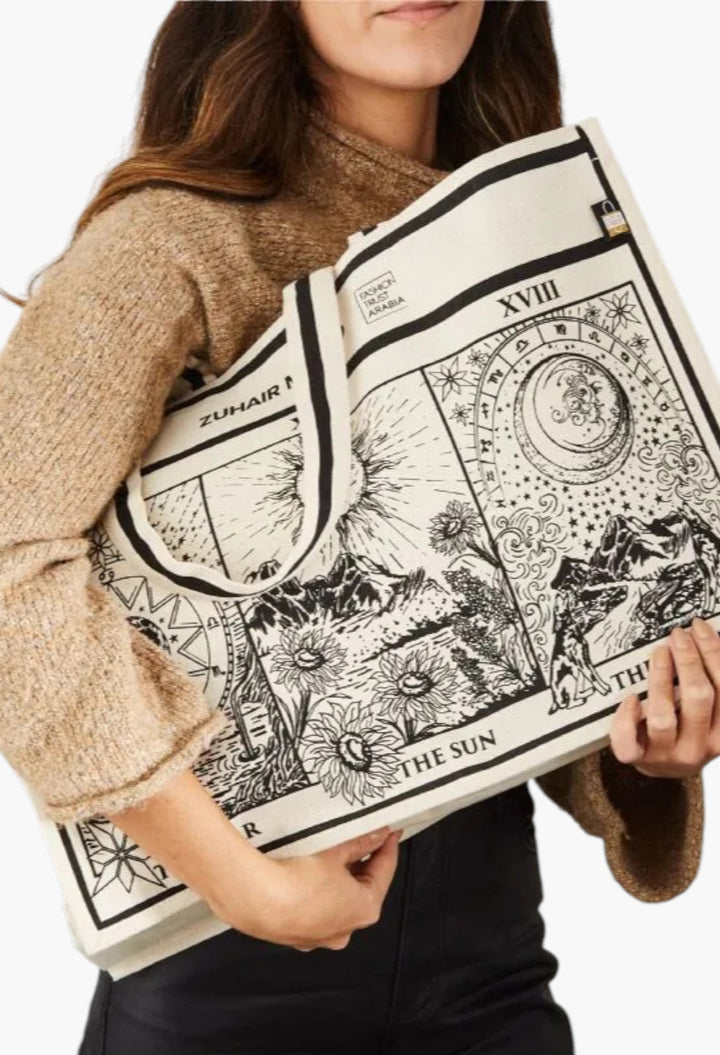 Shopping Bag in Natural - GLAM MODA
