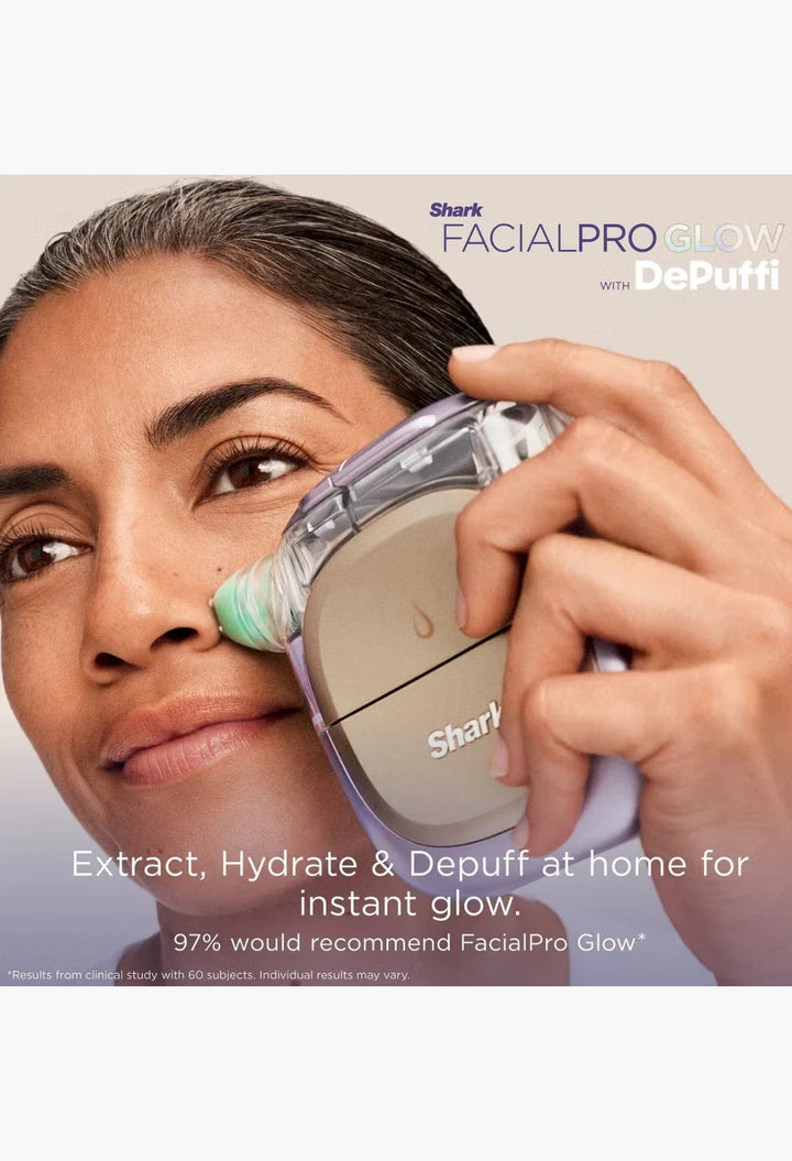 Shark Beauty FacialPro Glow + Depuff At-Home Facial in Spa Purple