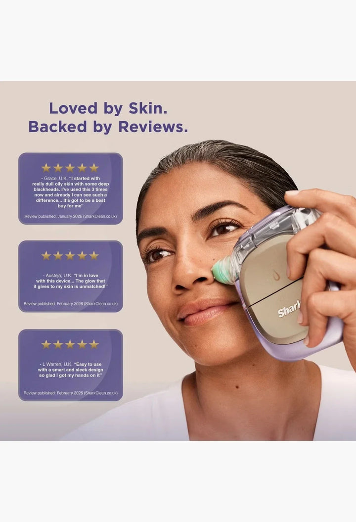 Shark Beauty FacialPro Glow + Depuff At-Home Facial in Spa Purple