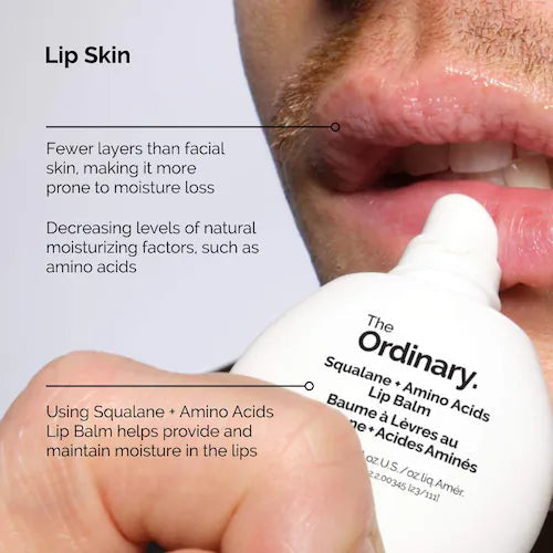 Squalane + Amino Acids Hydrating Lip Balm, for Lips, Elbows, and Cuticles - GLAM MODA