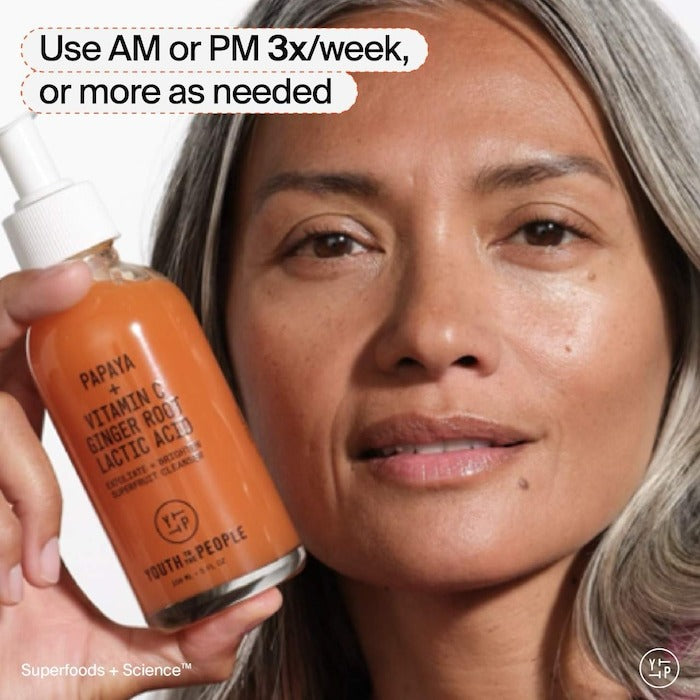 Superfruit Gentle Exfoliating Cleanser with Vitamin C + Papaya - GLAM MODA
