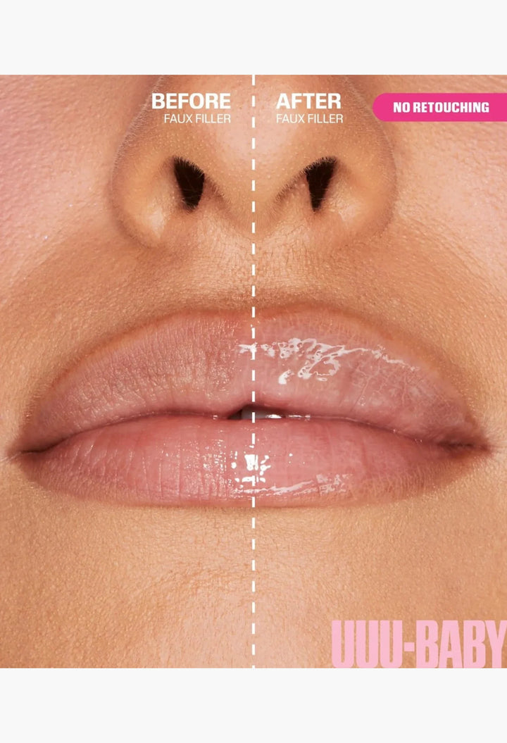 Faux Filler Extra Shine Lip Gloss UUU-Baby shade applicator