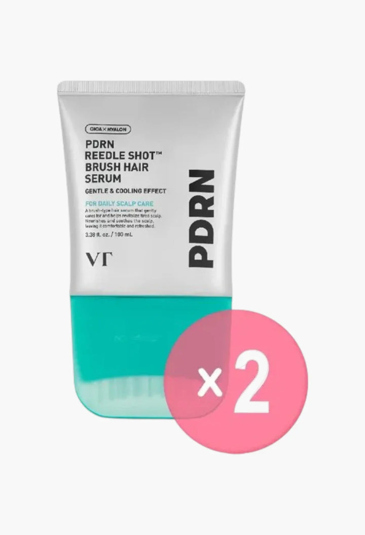 VT PDRN Reedle Shot Brush Hair Serum 2pcs Bundle Set