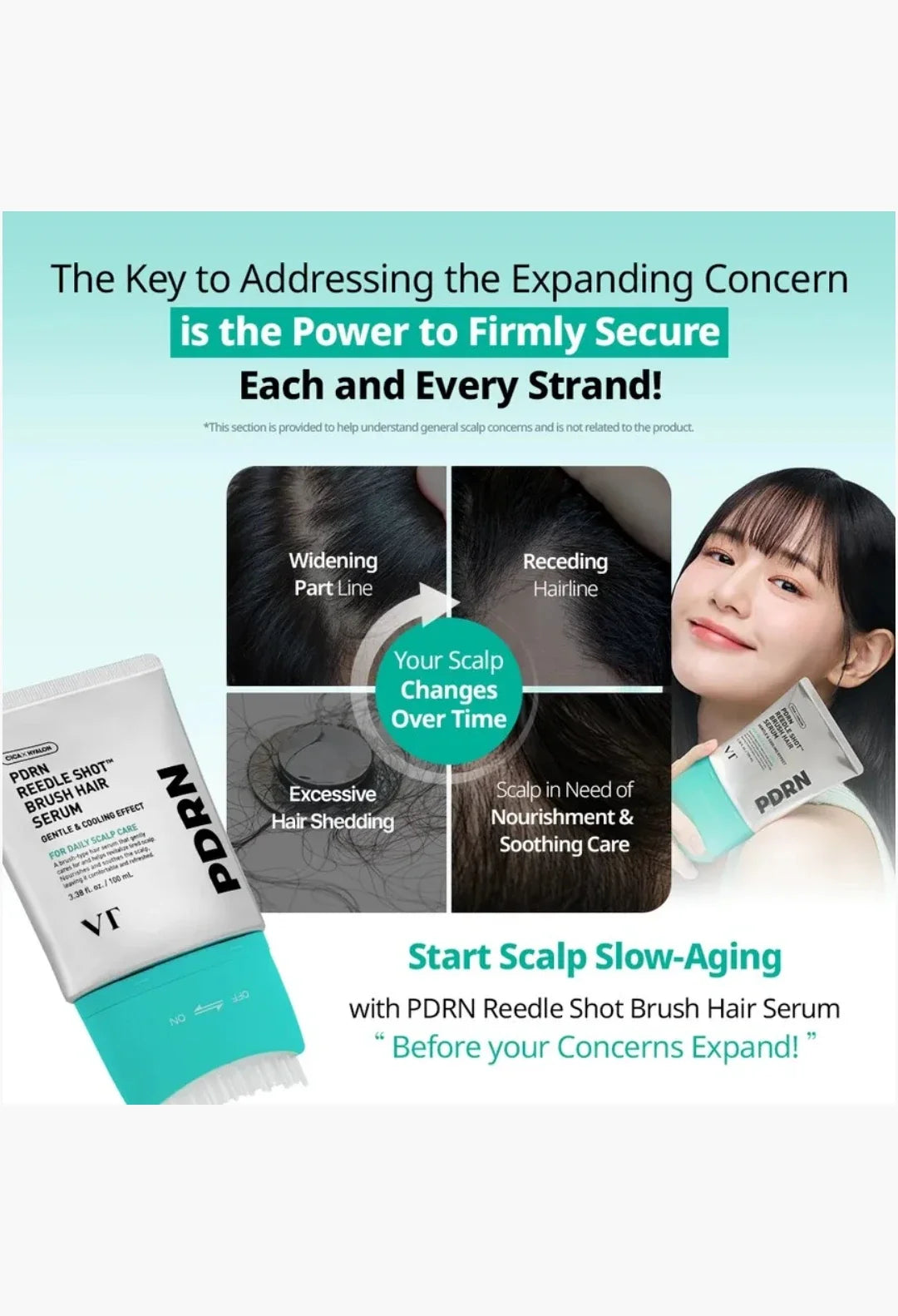 VT PDRN Reedle Shot Brush Hair Serum benefits