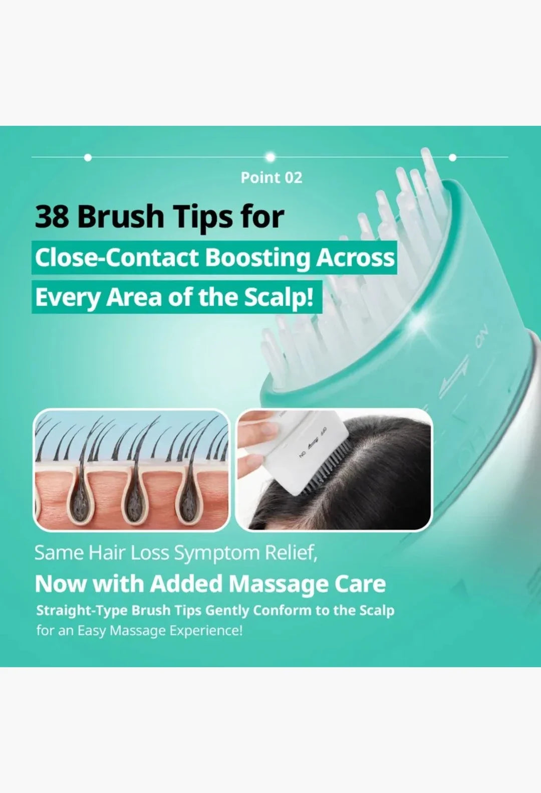 VT PDRN Reedle Shot Brush Hair Serum application guide