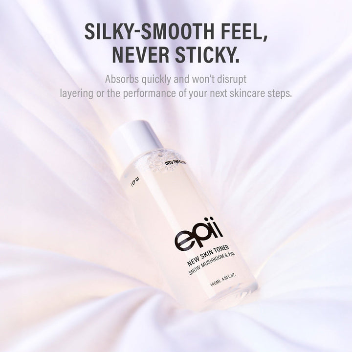epii epii New Skin Toner – Snow Mushroom and Polyhydroxy Acids – 145 ml