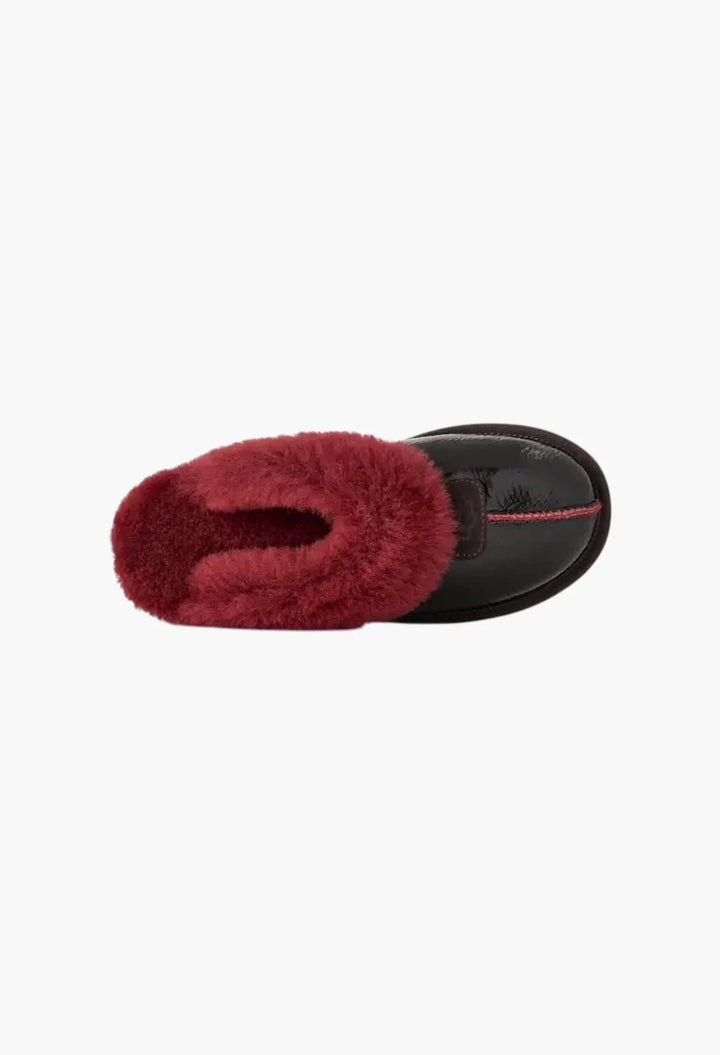 UGG Women's Coquette Crinkle slipper in Dark Caramel, sole view