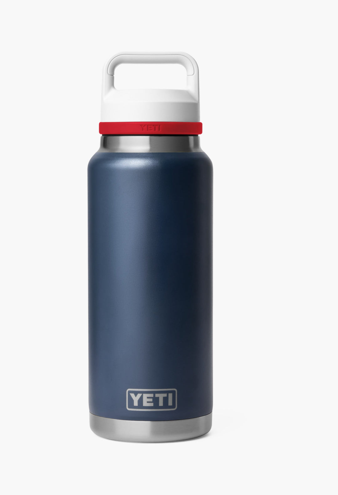Navy/Rescue Red/White - Rambler® 36 Oz Water Bottle With Color-Blocked Chug Cap - GLAM MODA
