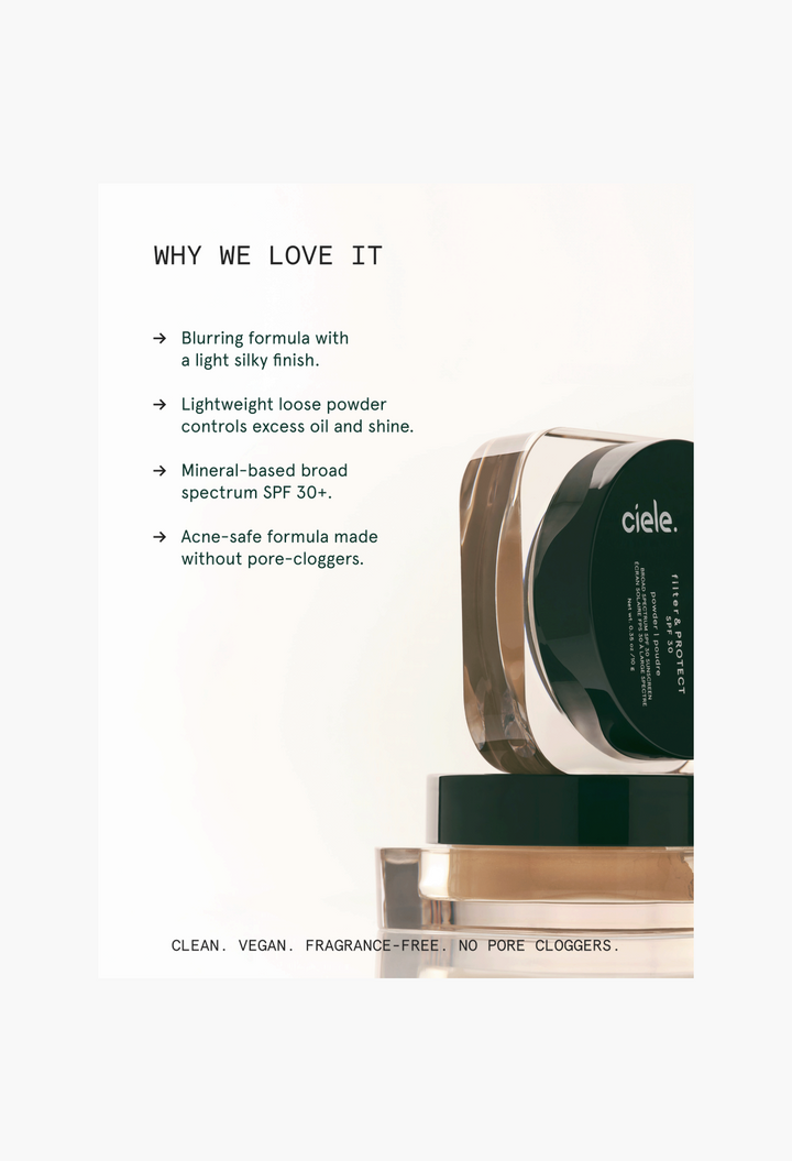 ciele cosmetics filter & PROTECT SPF 30+