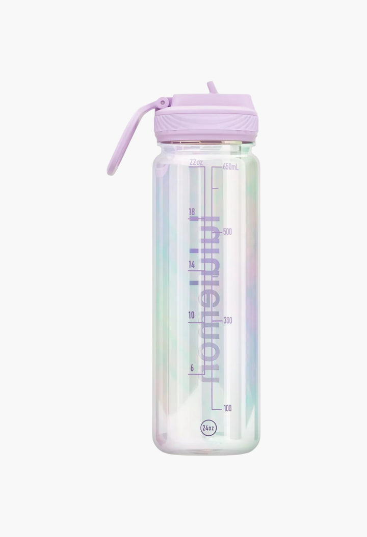 Back To Life Clear Bottle 24oz Straw Lid Iridescent - GLAM MODA