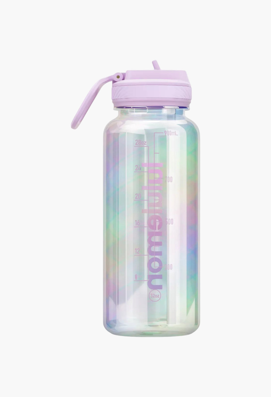 Back To Life Clear Bottle 32oz Straw Lid Iridescent - GLAM MODA