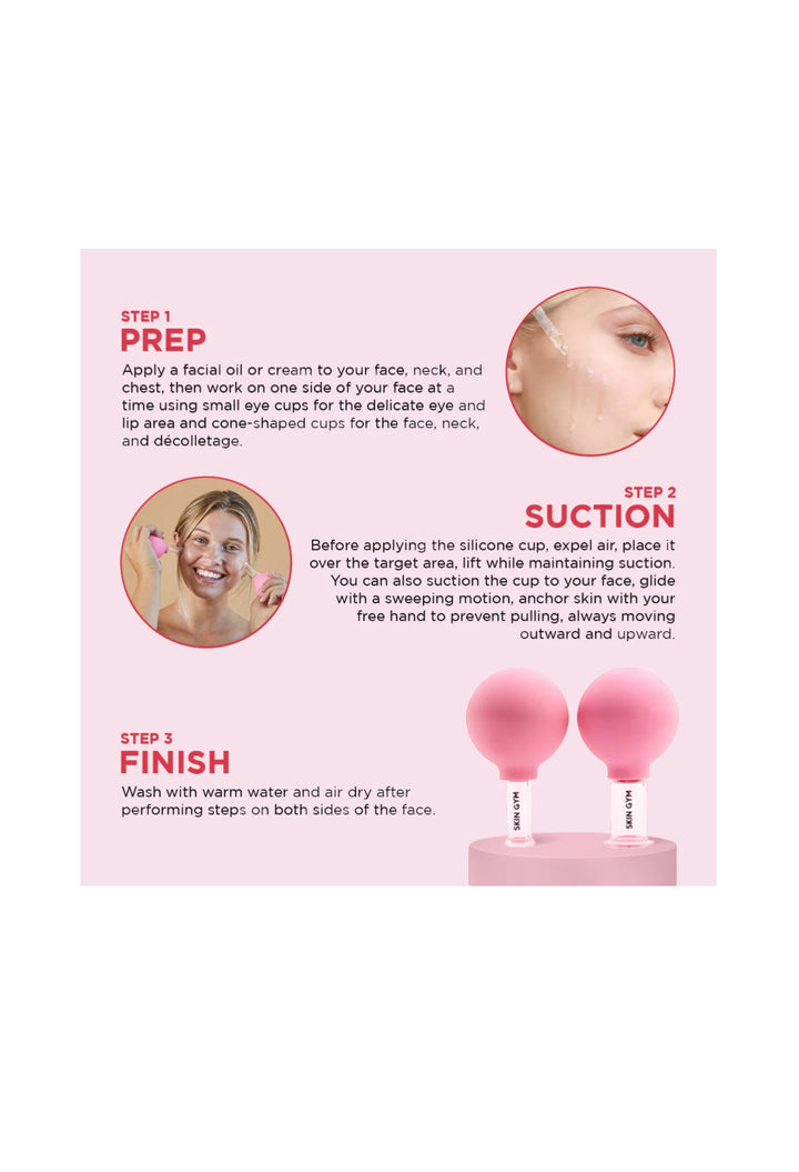 PINK FACIAL CUPPING SET - GLAM MODA