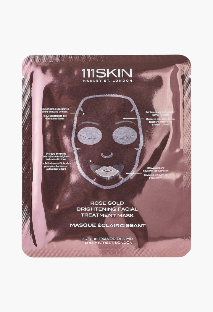 Rose Gold Brightening Facial Treatment Mask 5 Pack
