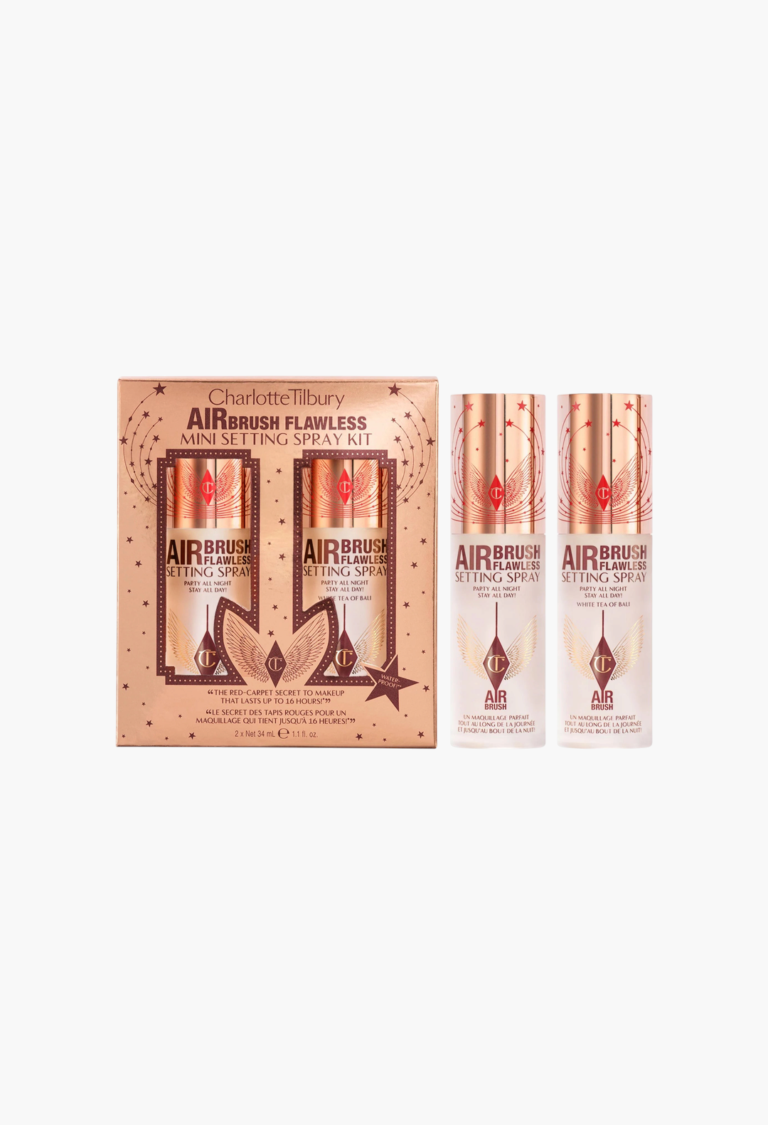 Charlotte Tilbury Mini Airbrush Flawless Hydrating & Waterproof Setting Spray Duo Gift Set