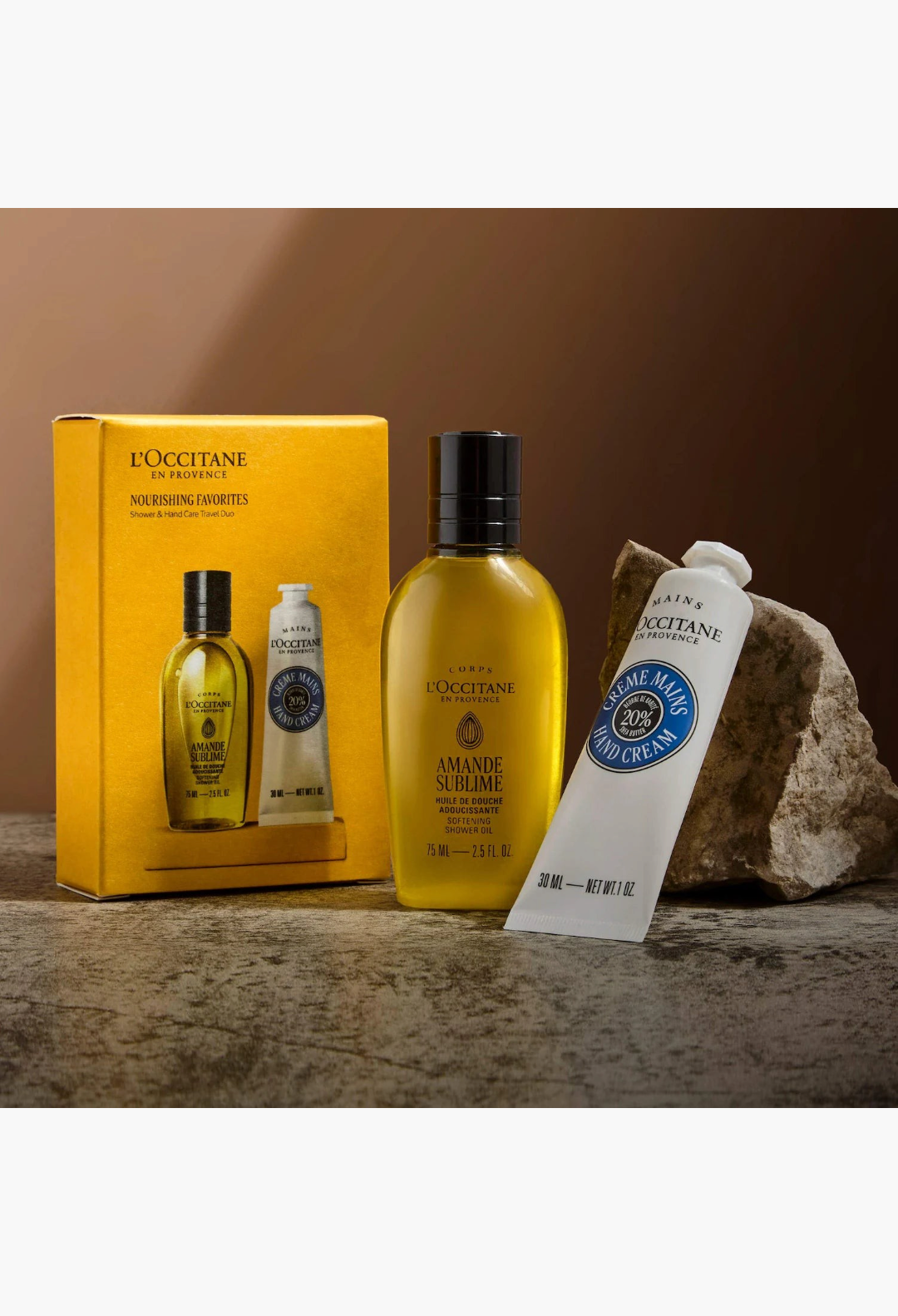 L'Occitane Hand and Body Care Nourishing Travel Favorites Set