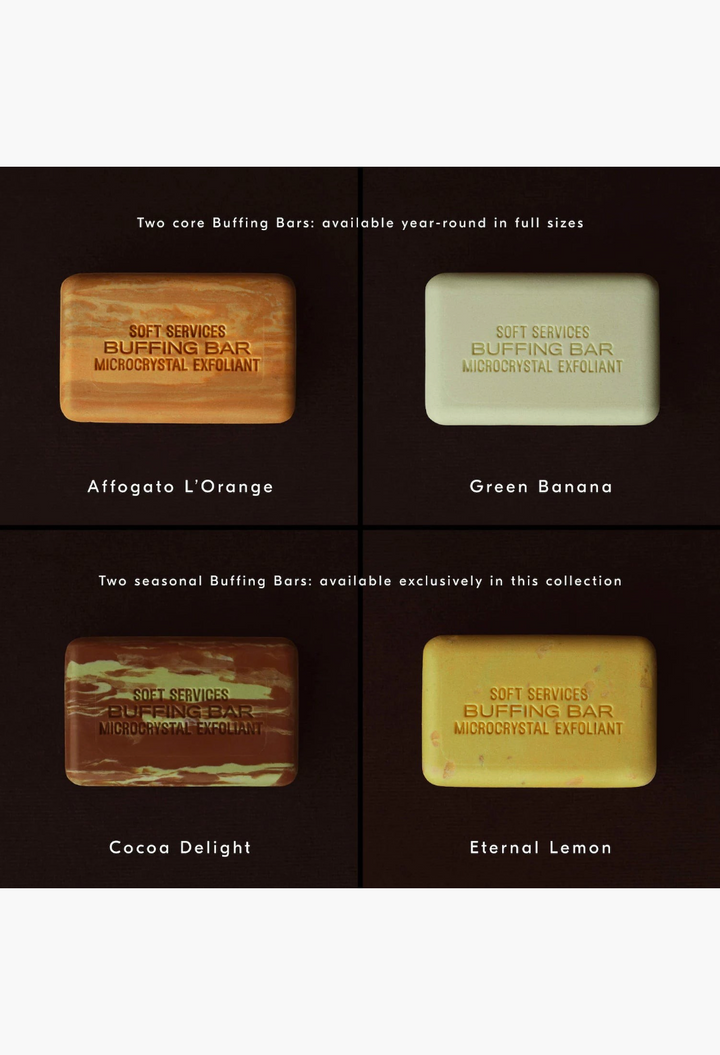 Soft Services Buffing Bar Miniature Collection: Volume II (4 mini bars), Body Gift Set