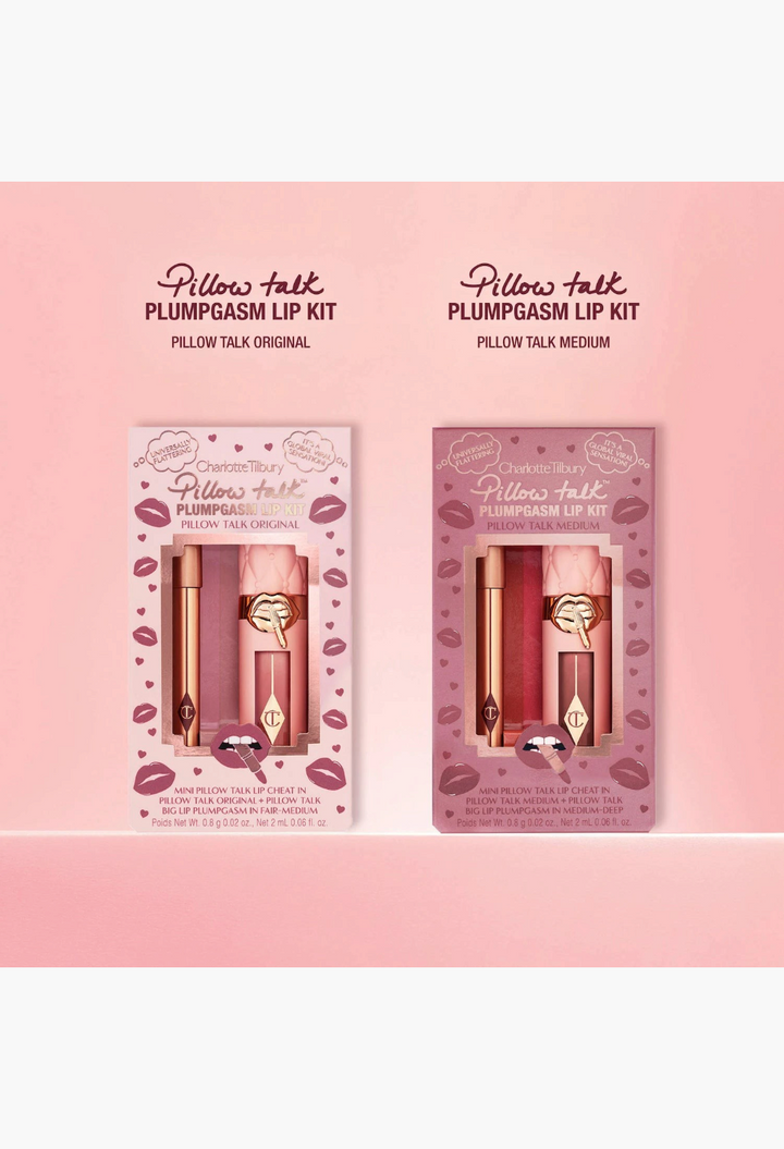 Charlotte Tilbury Mini Pillow Talk Plumpgasm Lip Liner and Lip Gloss Set
