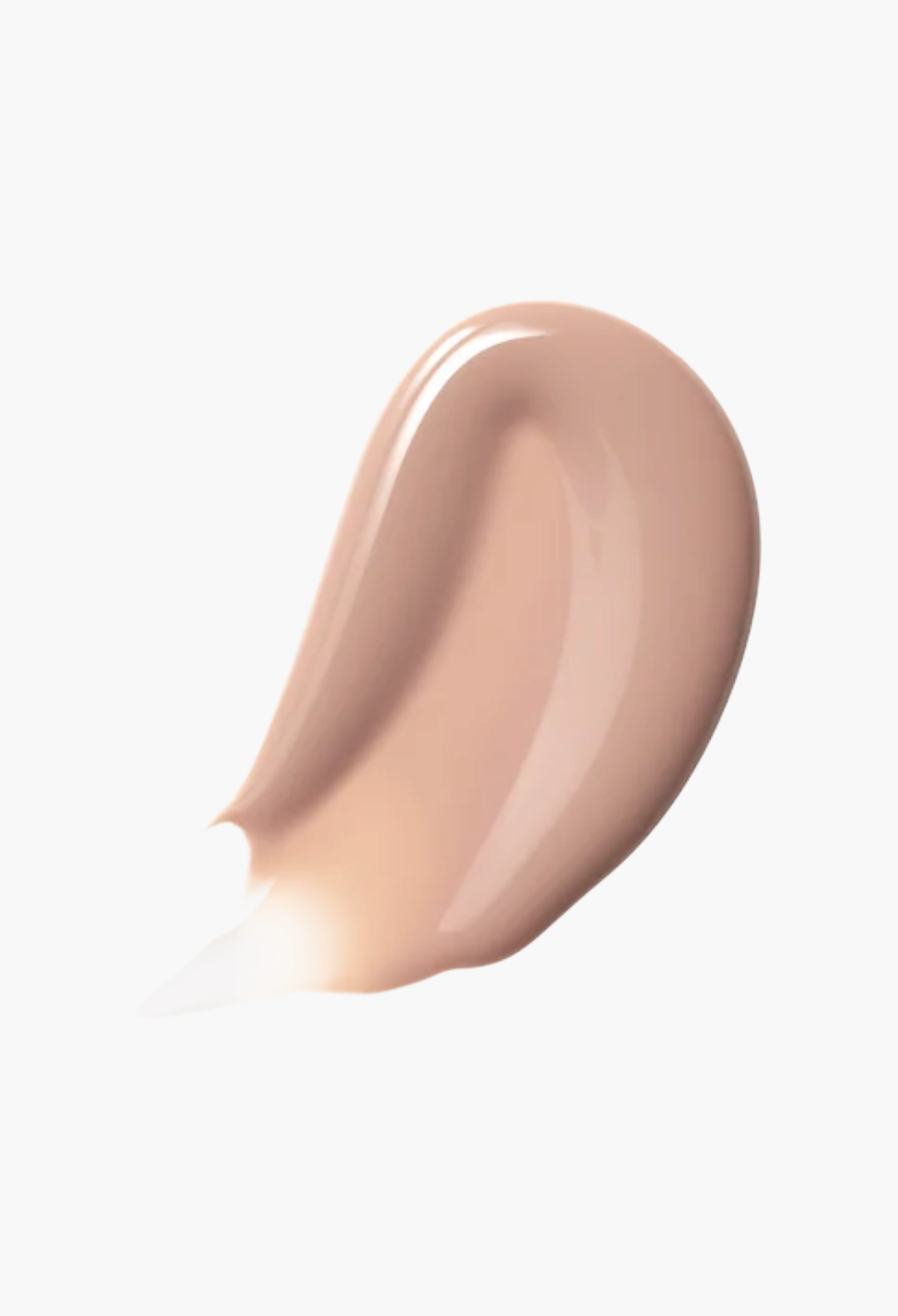 GLAM MODA Posh Gloss swatch in a creamy nude shade with a smooth, high-shine, mirror-like finish.