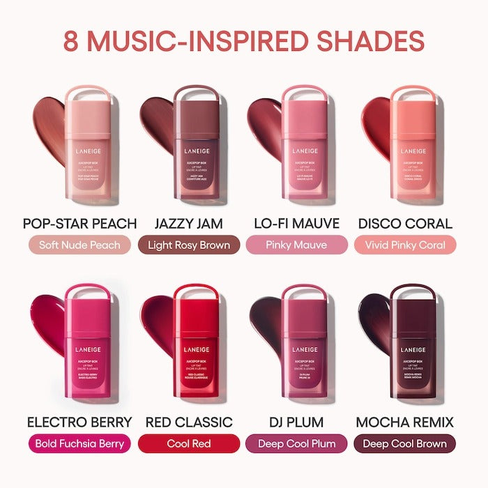 JuicePop Box Lip Oil Stain 12HR Hydrating Tint - GLAM MODA