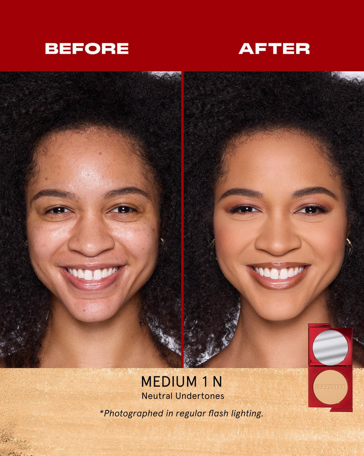 Medium 1 (N)-Turn Up The Base Versatile Powder Foundation - GLAM MODA