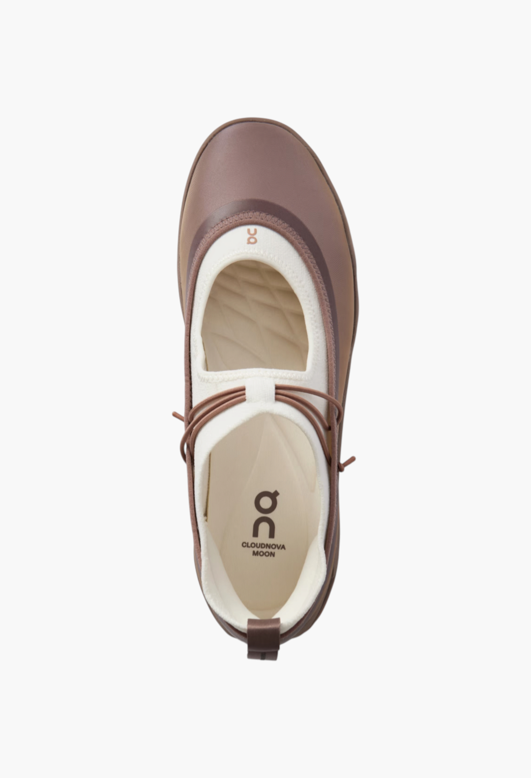 GLAM MODA ON + Zendaya Cloudnova Moon brown mesh Mary Jane sneakers with elasticated straps and a round toe